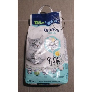 Poškozené Stelivo Biokats 9,5kg bianco fresh hygiene control